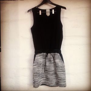 LEENOY flora mini black tank dress 1